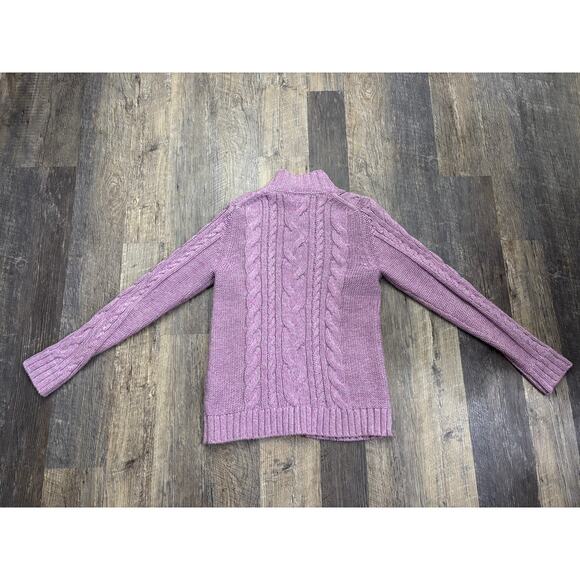 L.L. Bean Cable Knit Sweater 100% Cotton Size Small - Picture 6 of 6